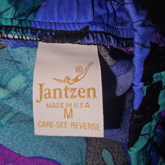 VTG Jantzen Multicolor Floral Patterned Swim Skirt Sz M, Vacation, Retro,Beach - Picture 8 of 9